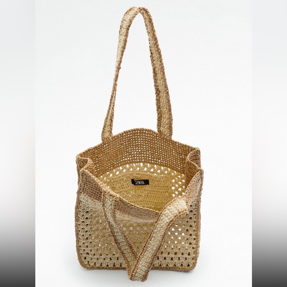 Zara Woven Tote Bag